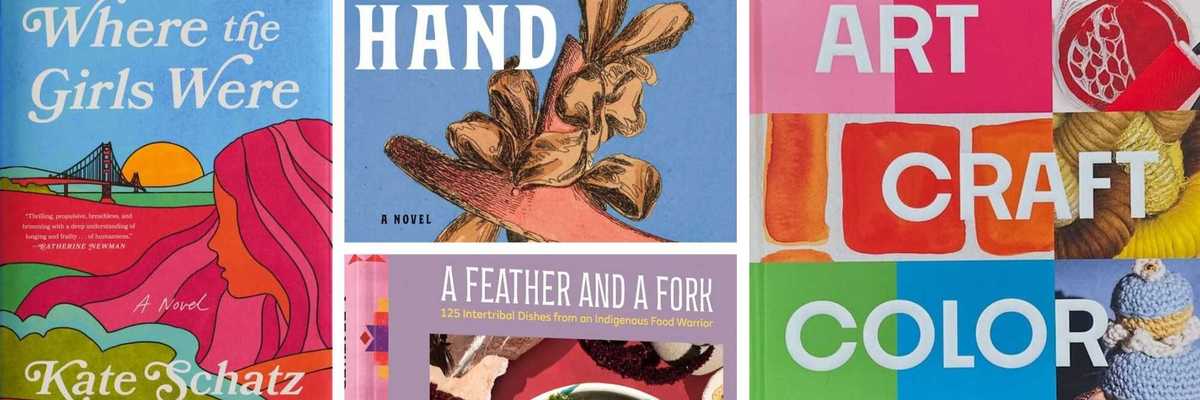 a collage of new book covers