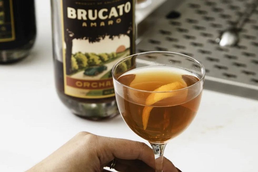 An amaro cocktail