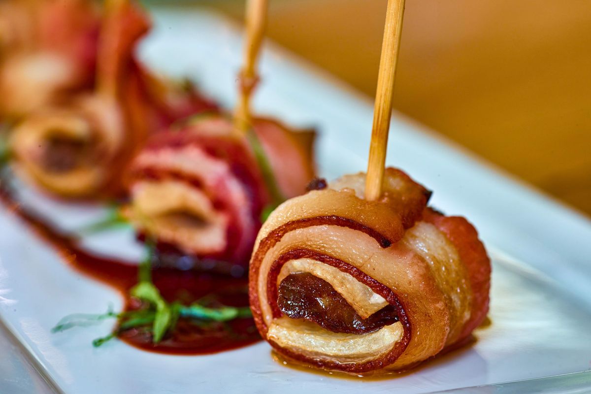 Bacon-wrapped duck livers at China Live (Courtesy of China Live)