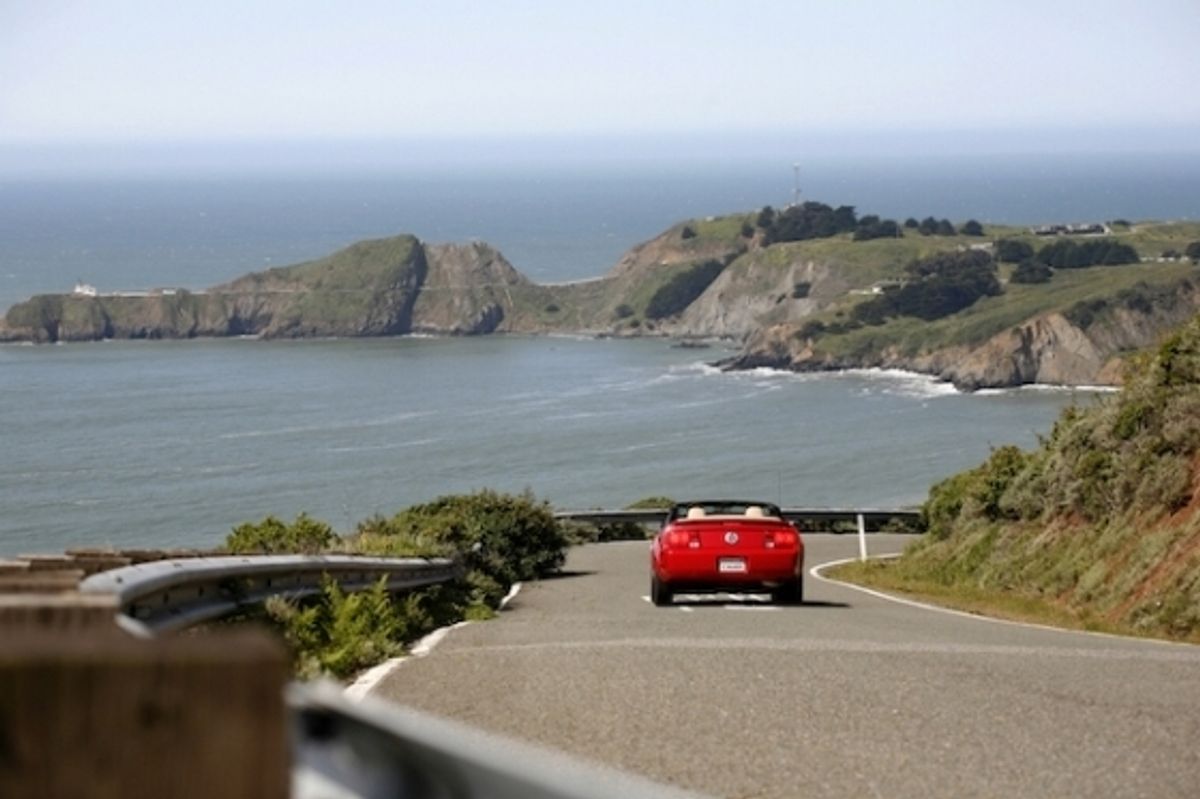 Conzelman Road towards Point Bonita Lighthouse