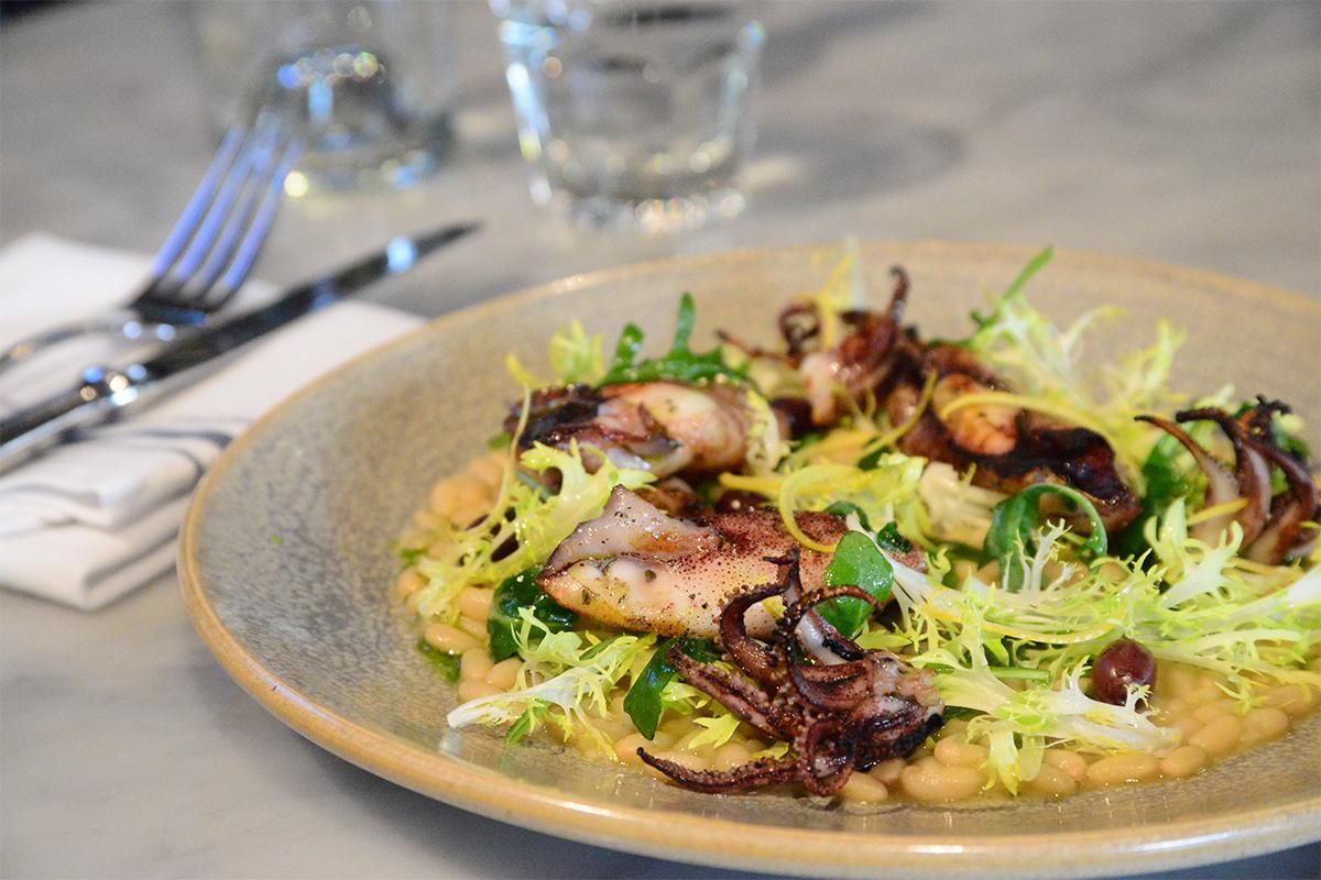 Secret Recipe: Delfina's Grilled Calamari With Warm White Bean Salad
