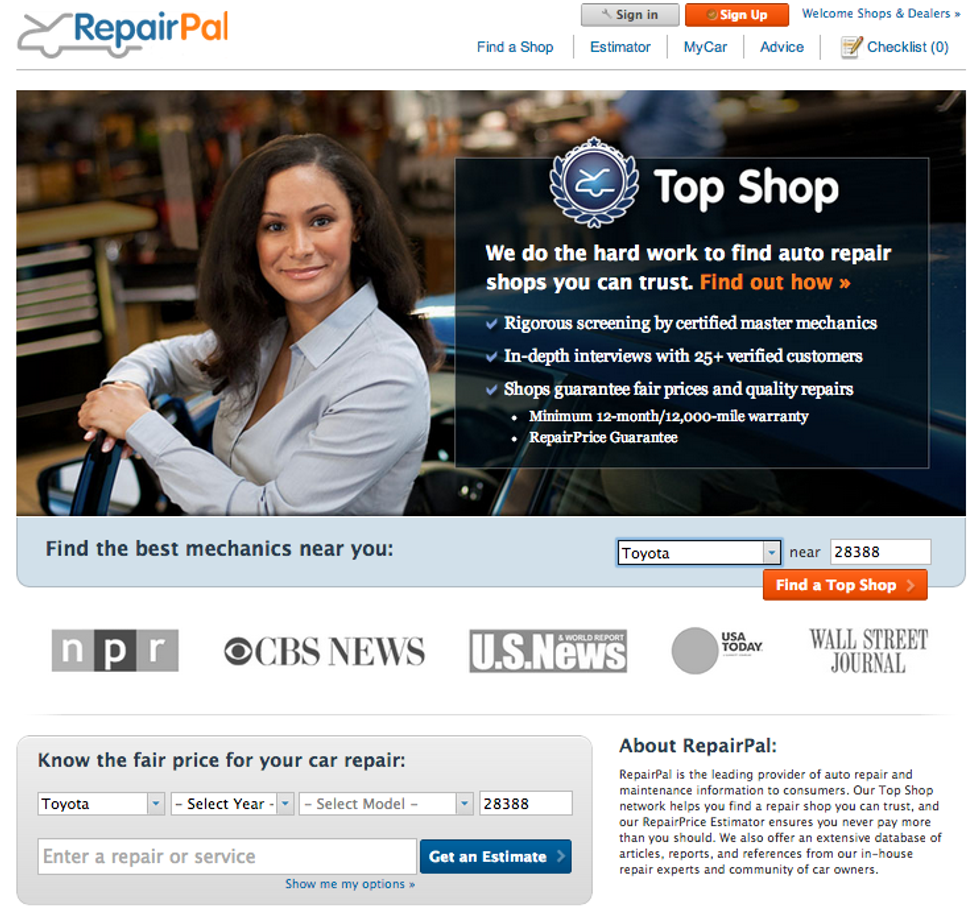 RepairPal is Establishing a National Network of the Best Auto Repair Shops
