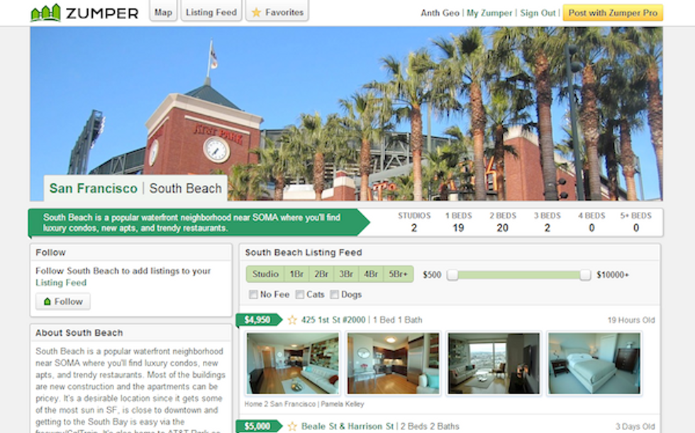 Zumper Offers Real-Time Neighborhood Search for Rental Units