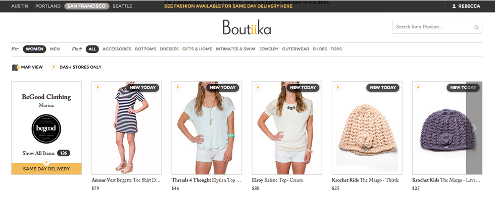 Boutiika Offers Indie Fashion on Demand With Same-Day Delivery Service
