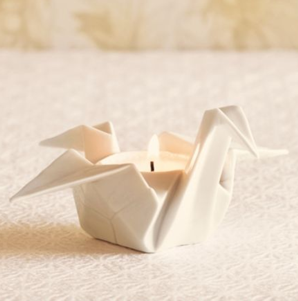 Gifts From Gump's: Origami Crane Candle Holder
