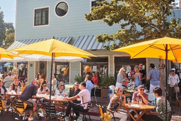 Take a lazy ferry to wine, dine, and sunshine in recently hopping Tiburon.