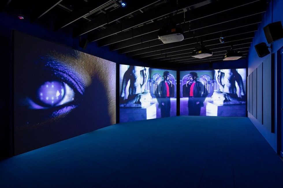 Film installation by Isaac Julien