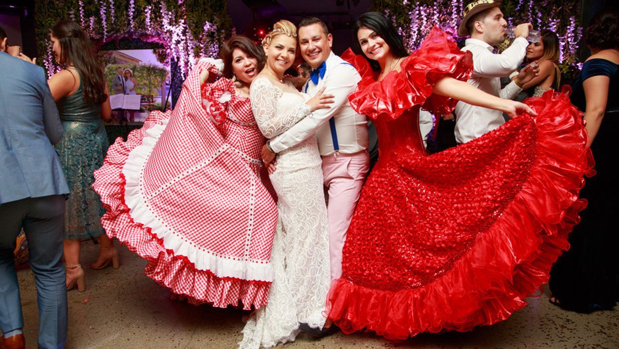Wedding Inspiration: A Colombian couple shares a Carnaval-style bash at Jack London Square
