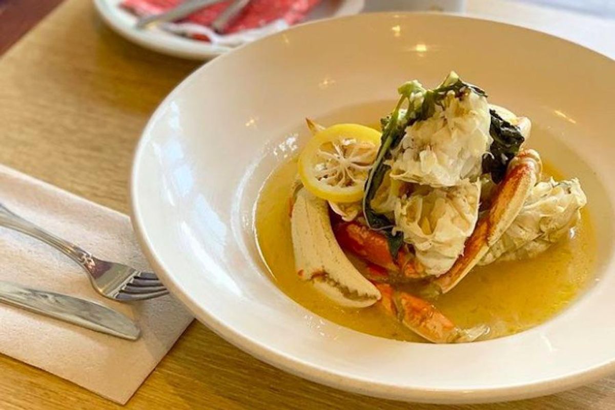 Secret Recipe Woodhouse Fish Co.'s Garlic White Wine Dungeness Crab