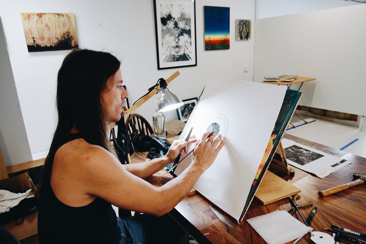 Artists with Double Lives: Justin Teisl, Barista & Curator at Four Barrel Coffee, Paints Abstract Organisms