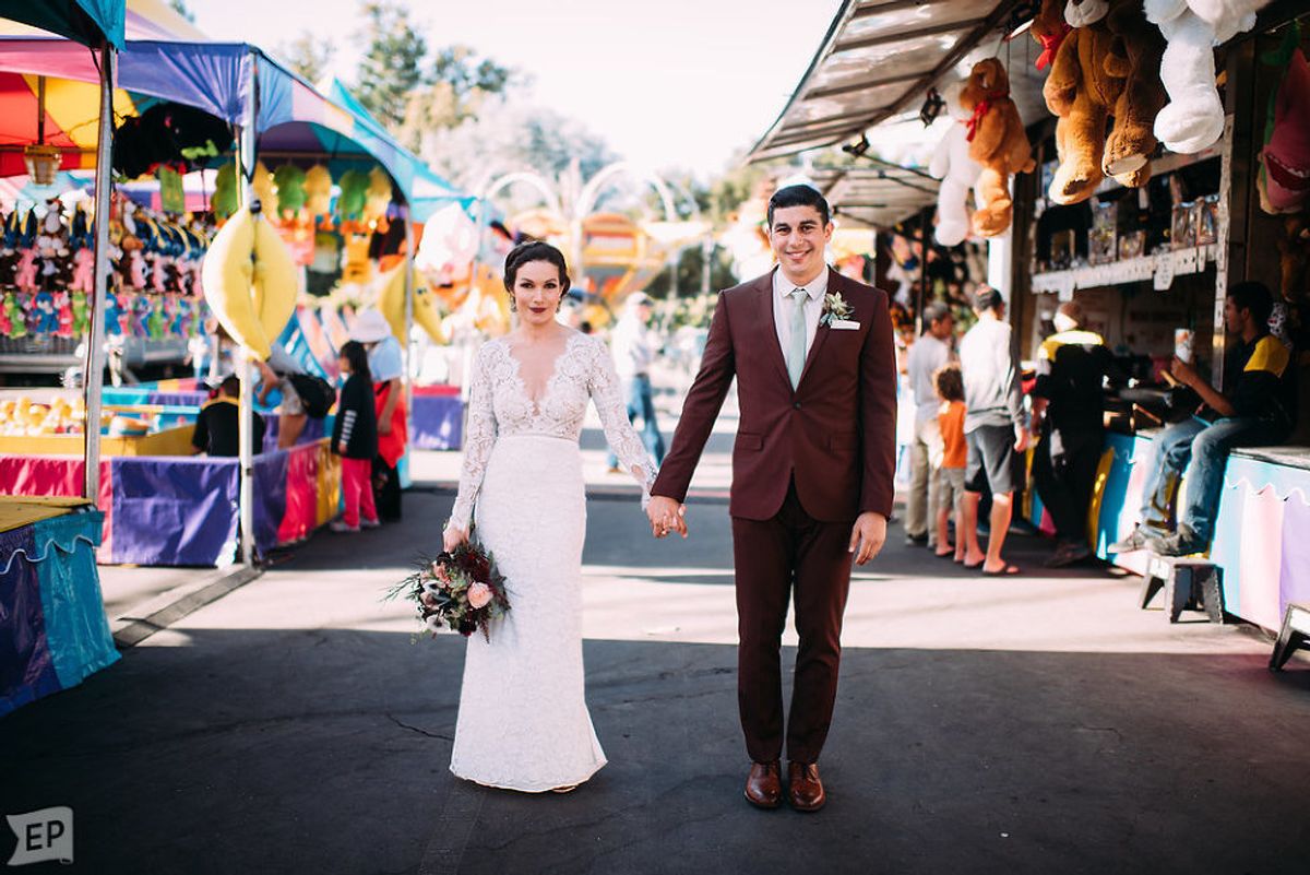 Wedding Inspiration: A Campy-Glam Affair, From a Carnival to the Redwoods