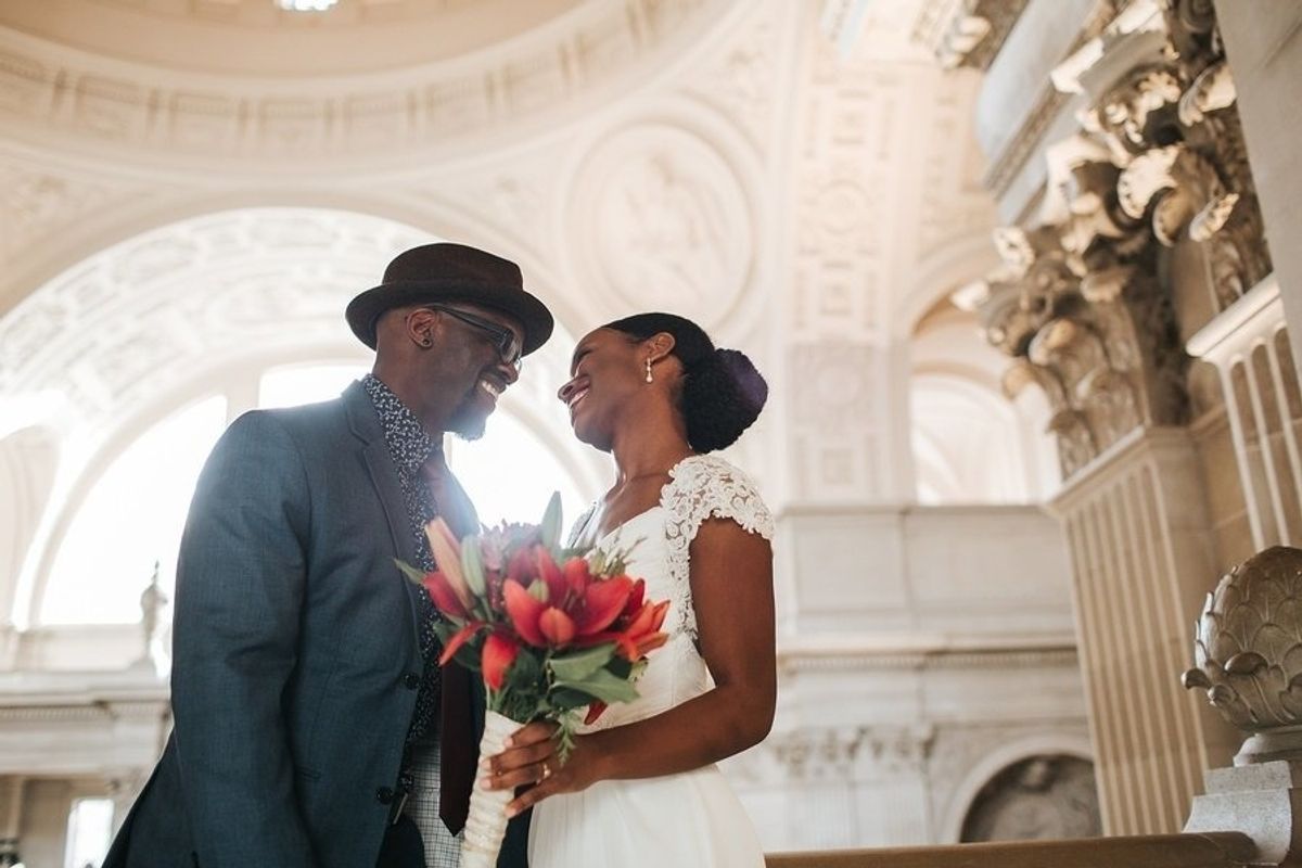 Wedding Inspiration: A Stylish Elopement at SF City Hall + a Local Microadventure
