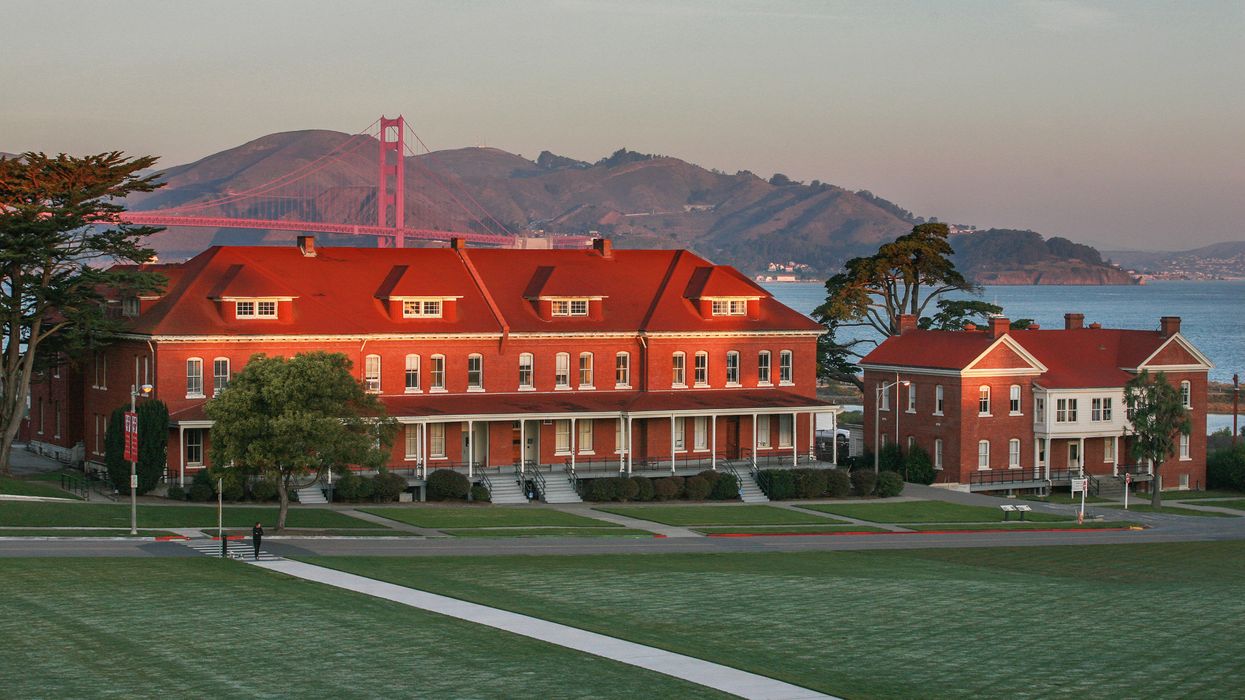 The Presidio's new boutique hotel has modern American style and a firepit with GGB views