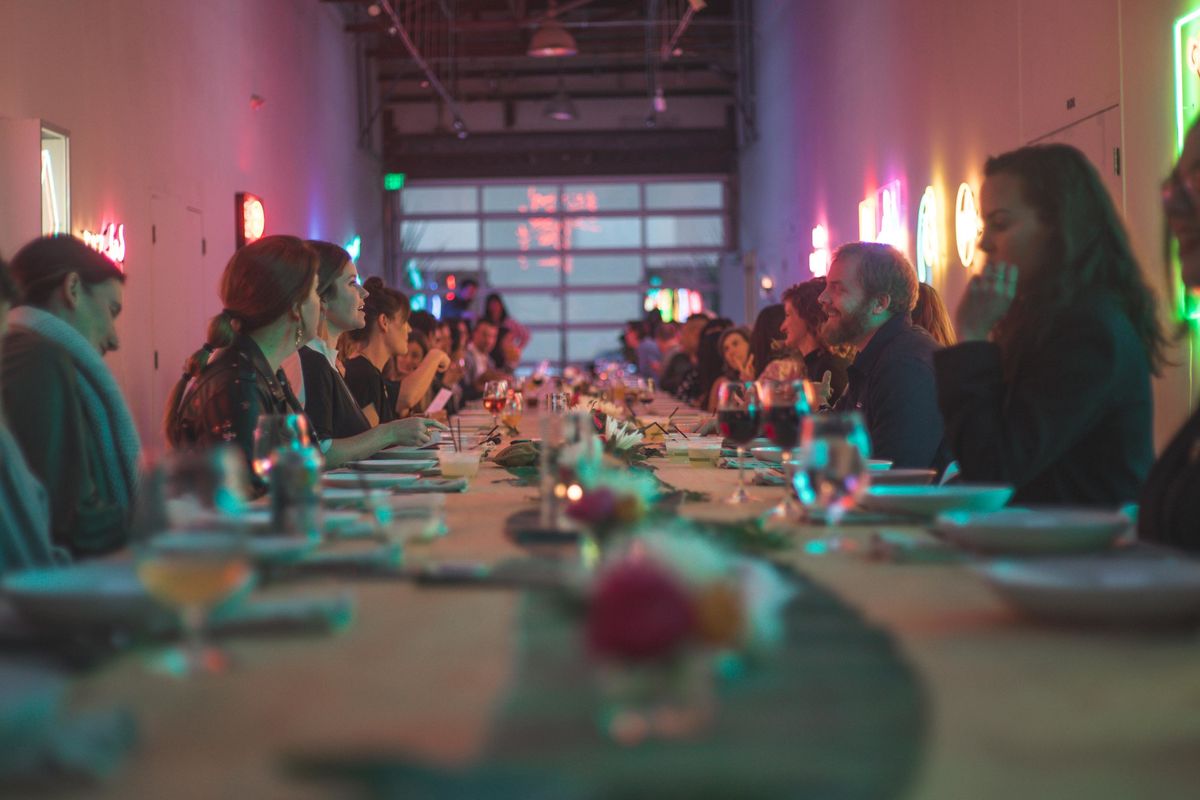 When artists host the dinner, food becomes performance art
