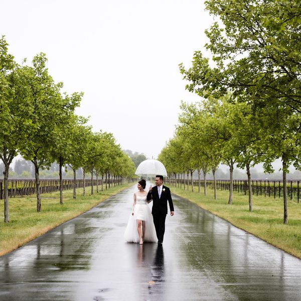 Wedding Inspiration: A Romantic, Drizzly Day at Auberge du Soleil
