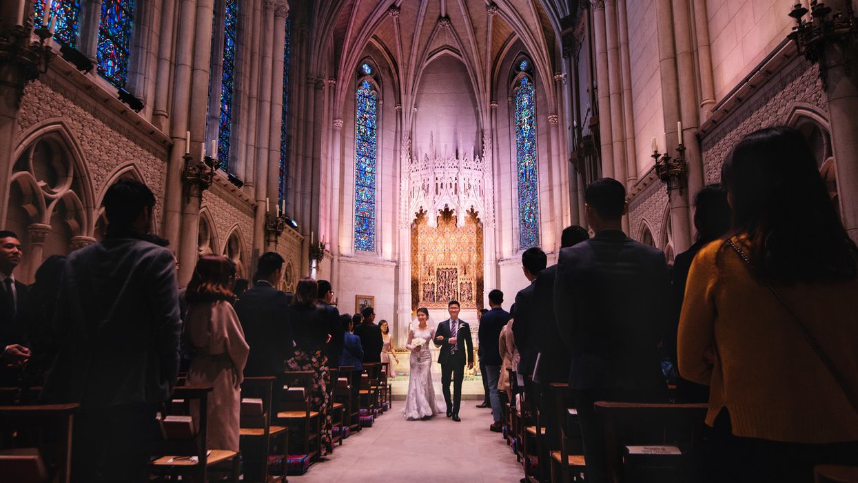 Wedding Inspiration: Over-the-Top Opulence at Grace Cathedral and the Fairmont's Spanish Suite