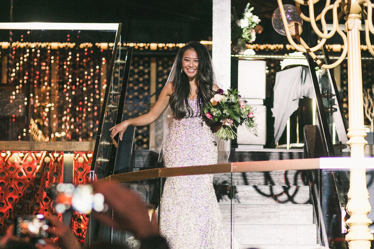 Wedding Inspiration: Dancing, glow sticks, and confetti canons at a glittery San Francisco nightclub