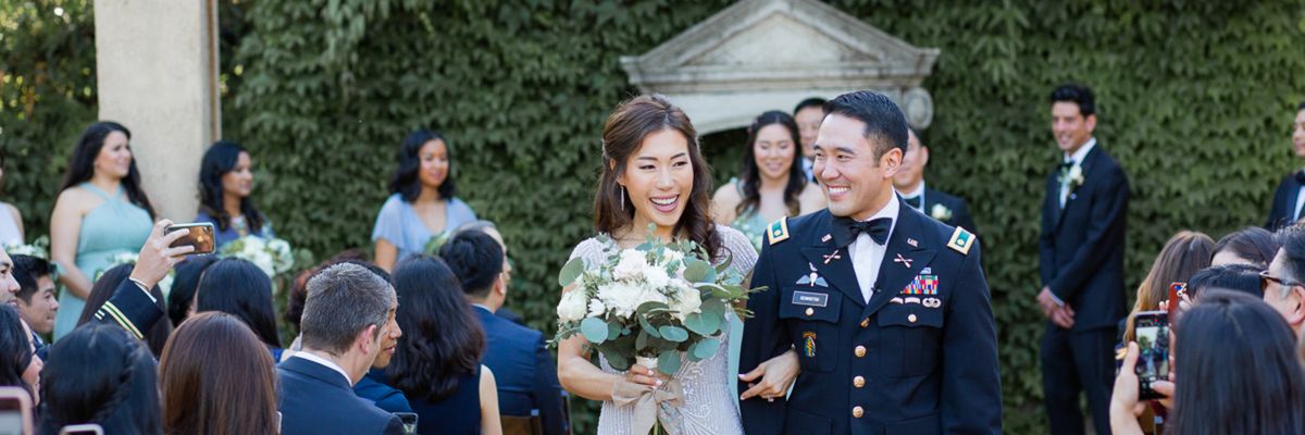 Wedding Inspiration: Dress Blues and a Saber Arch Ceremony in Sonoma County
