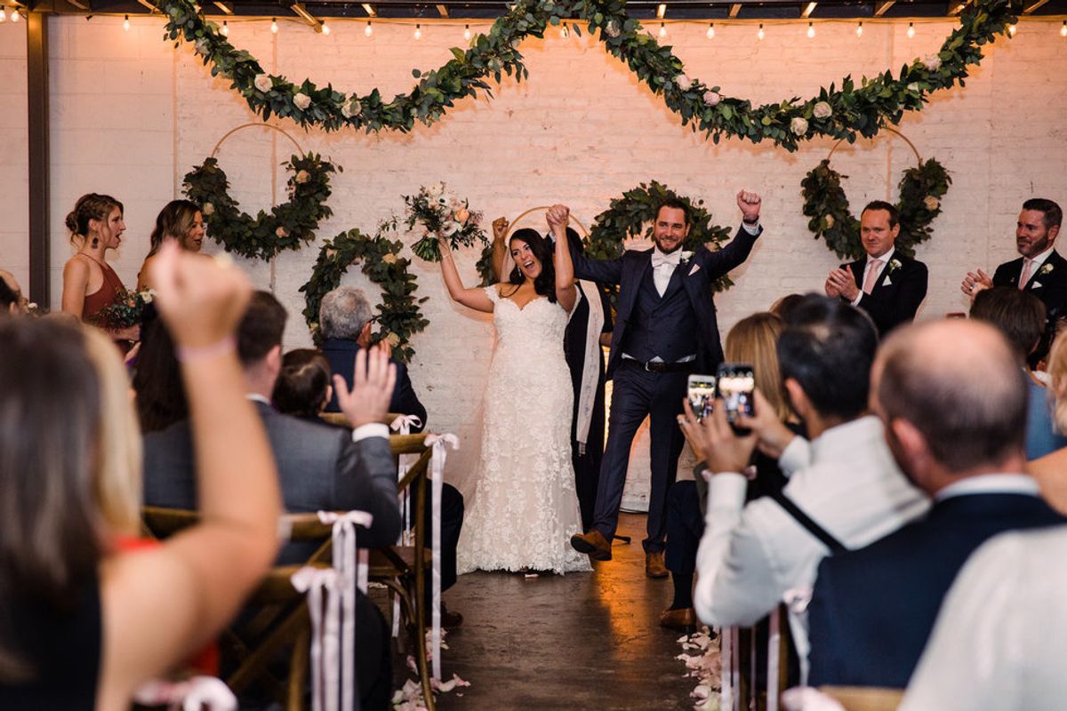 Wedding Inspiration: Vino lovers share a toast at SF's Bluxome Street Winery