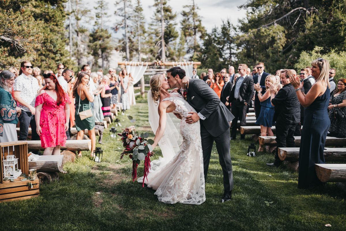 Wedding Inspiration: A pair of Texans share a rustic-glam moment near Lake Tahoe