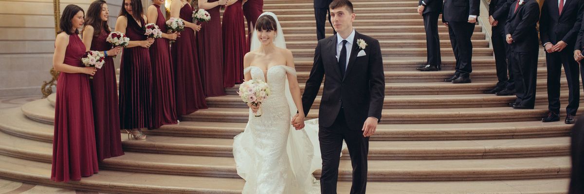 Wedding Inspiration: Black Tie at San Francisco City Hall + Dinner at Foreign Cinema