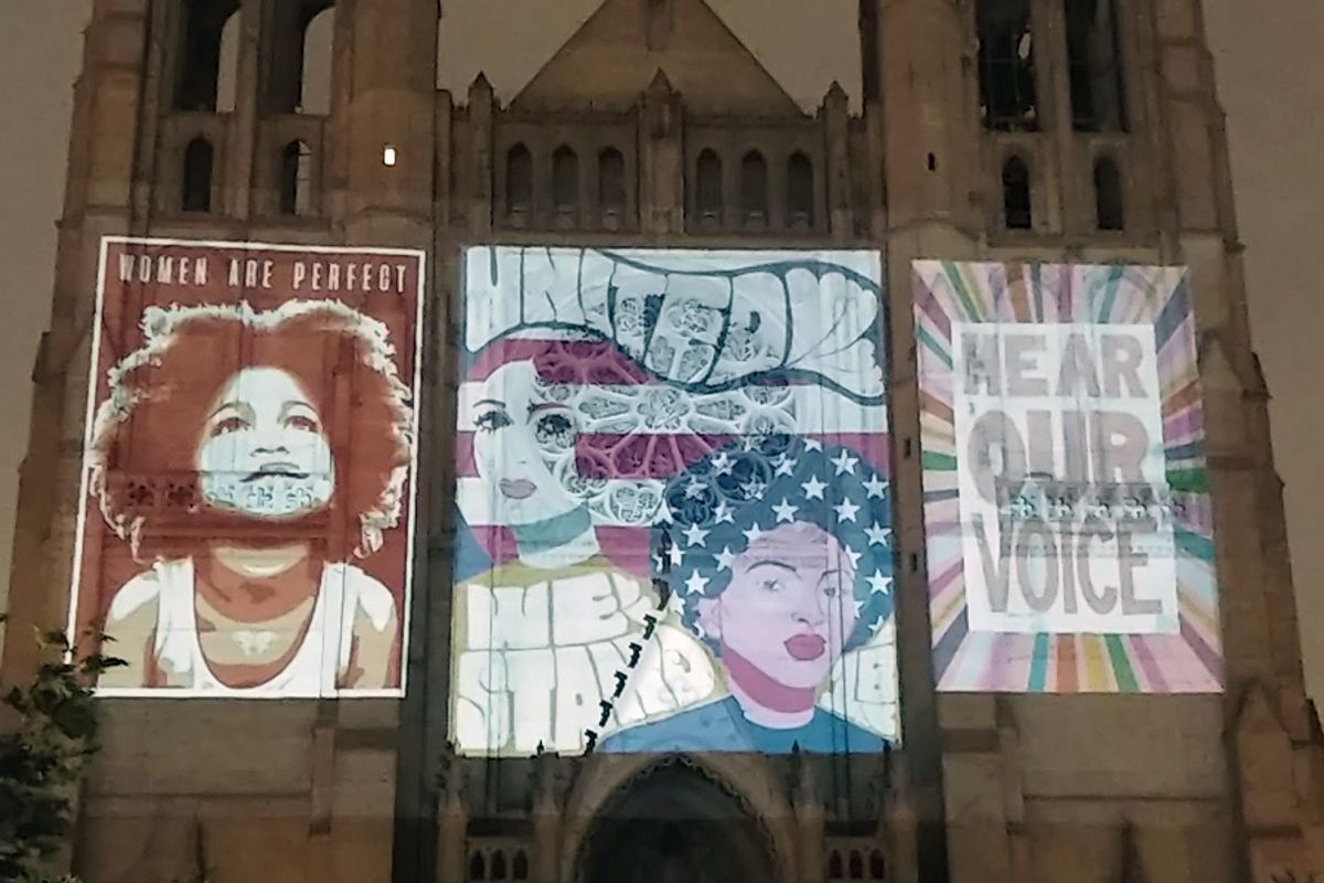 Grace Cathedral lights up for social justice with new monthly art installations