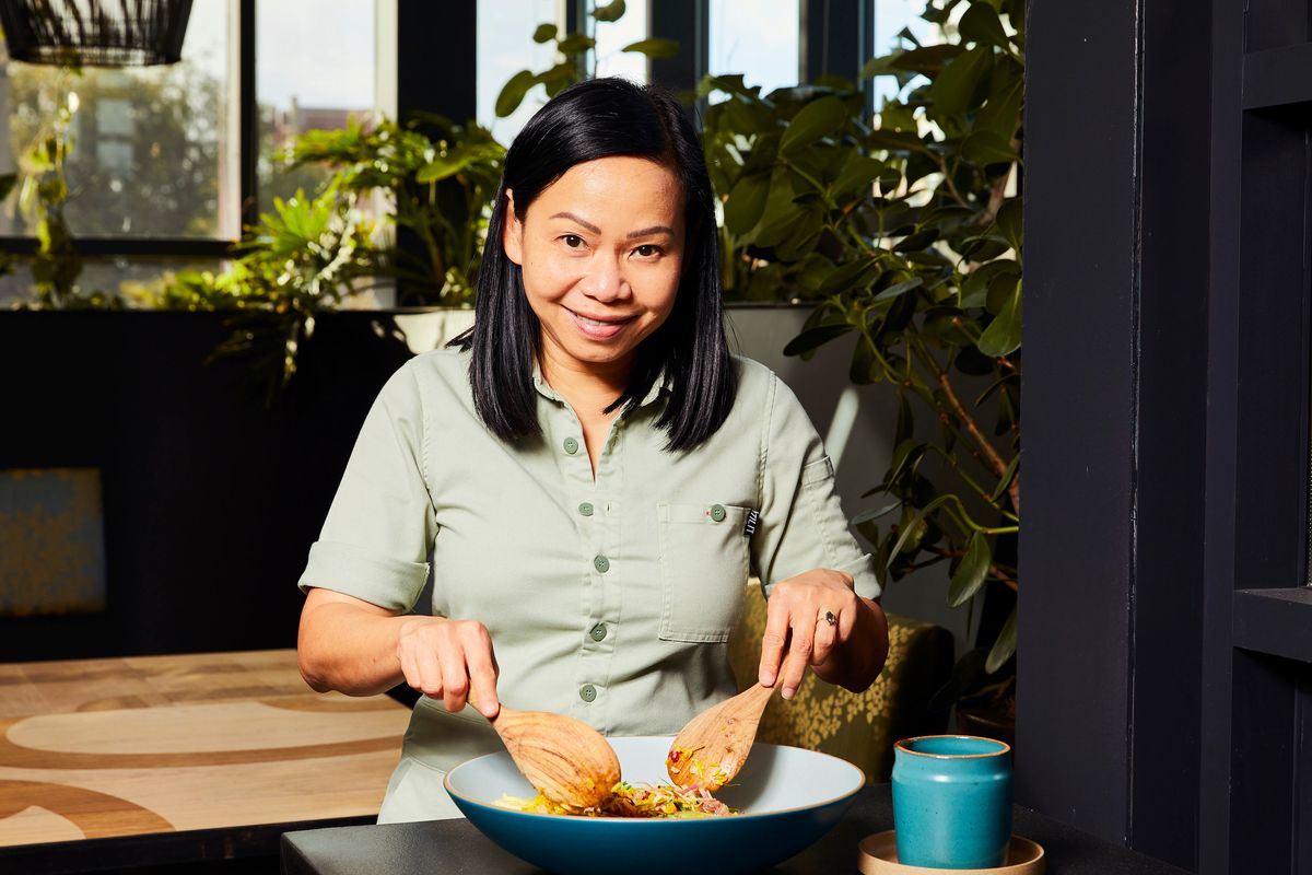 Pim Techamuanvivit's khao yum salad brings Thai good fortune to the holiday table