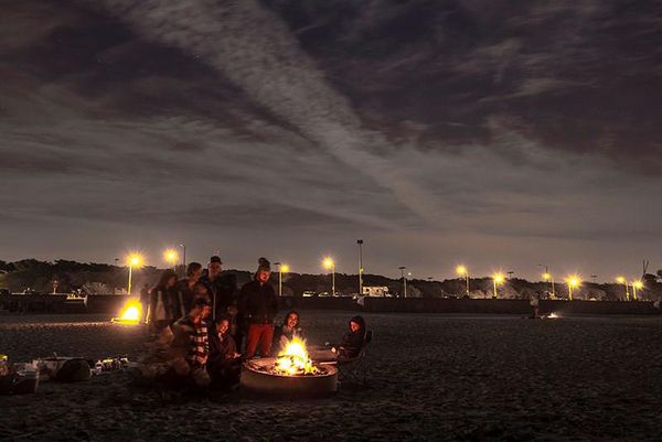 Beach bonfire season is officially on in the Bay Area.