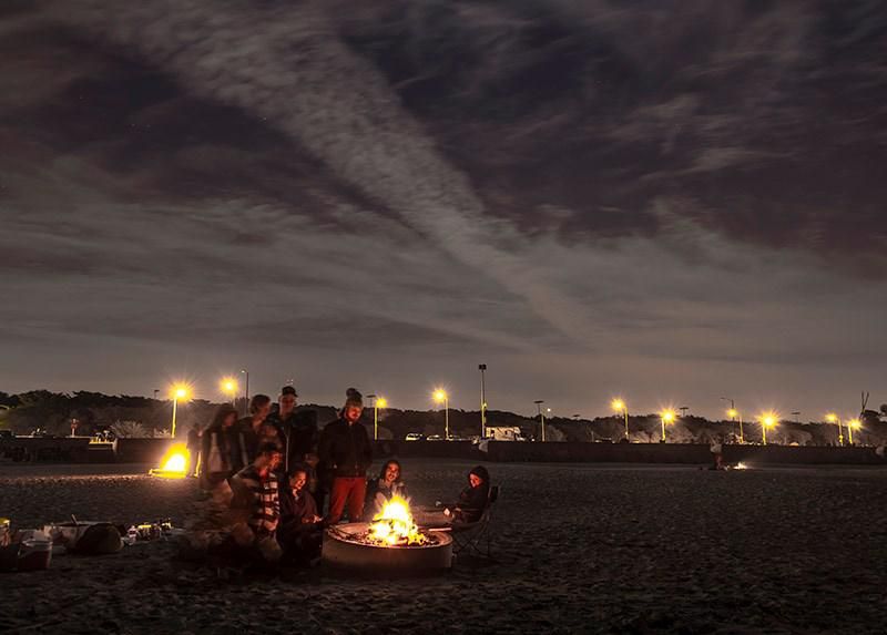Beach bonfire season is officially on in the Bay Area.