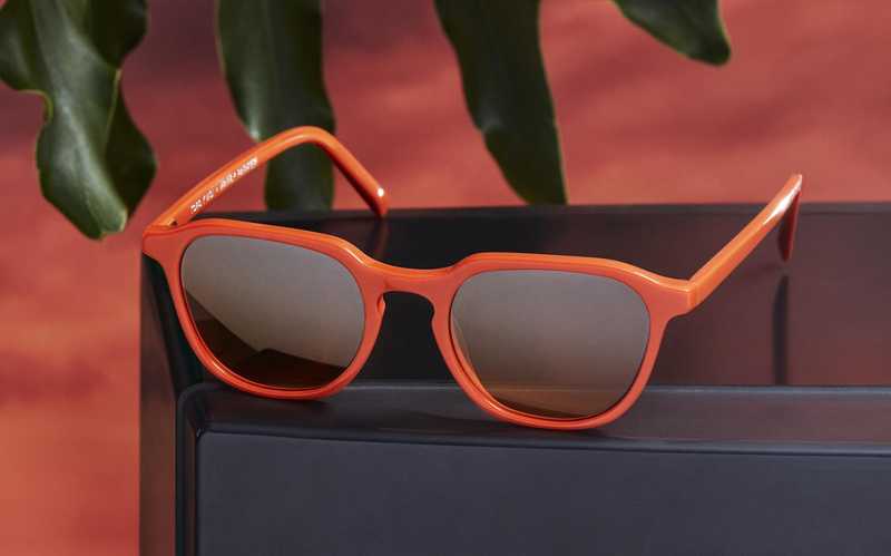 Toro y Moi x Warby Parker - Non Prescription Mahal Orange Sunglasses Toro y Moi Warby Parker Sunglasses: Where to Buy  main image 2