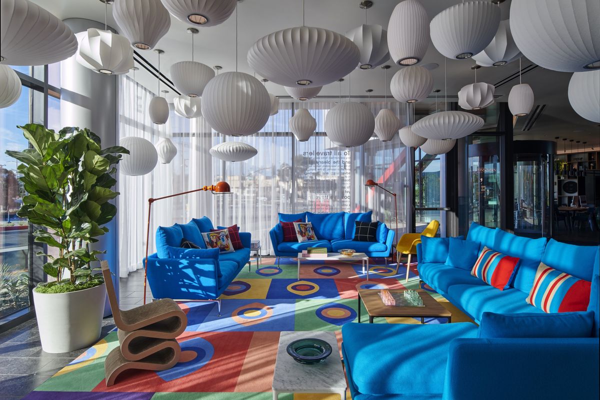 Color yourself techie at Meta's CitizenM Hotel in Menlo Park