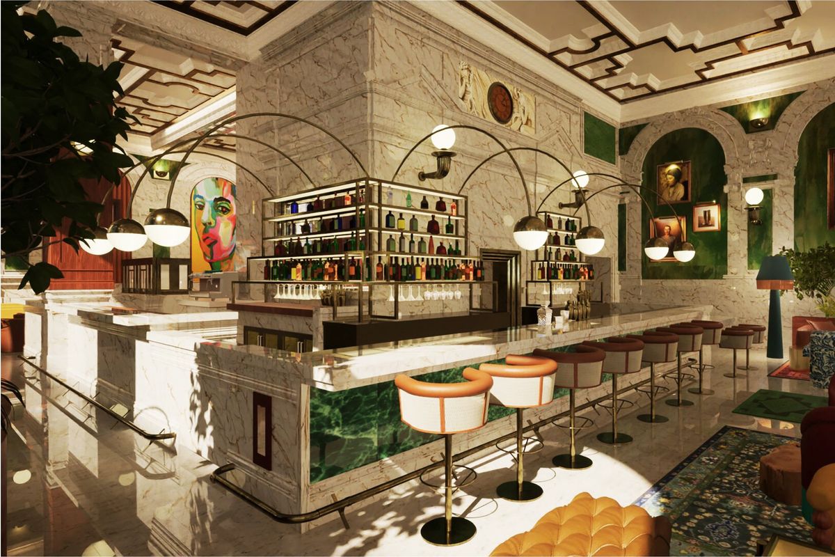 The Bank at Amador, a new private social club, eyes summer opening in historic FiDi building.