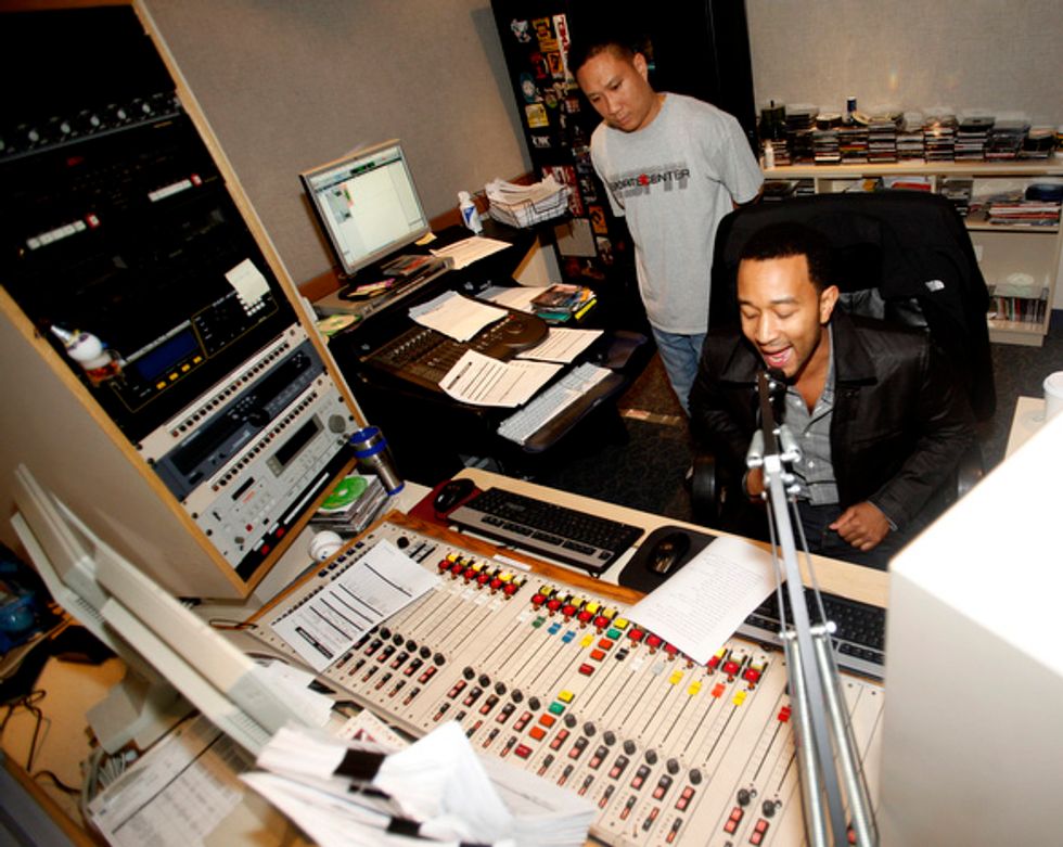 Photos: John Legend and Sana G @ 106KMEL