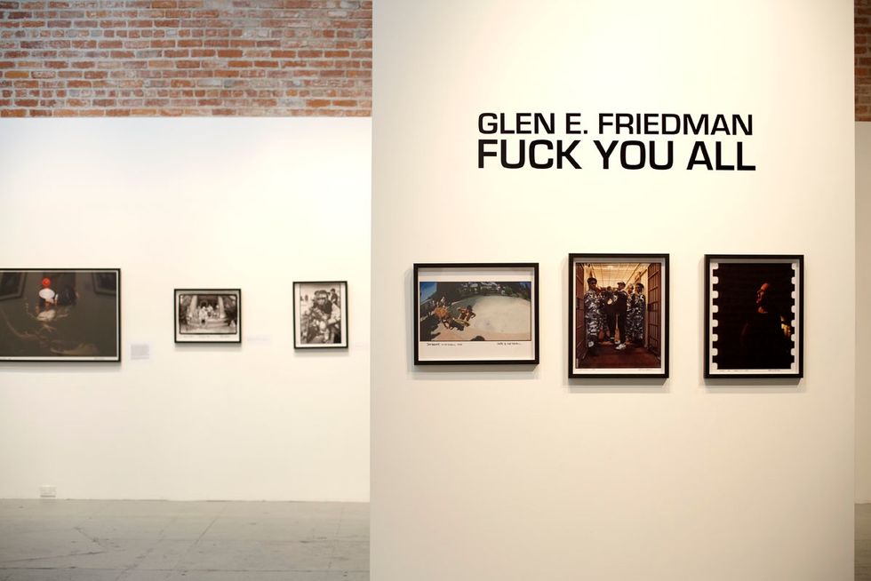 Scenes from 941 Geary's Glen Friedman & Shepard Fairey "F--- You All" Show