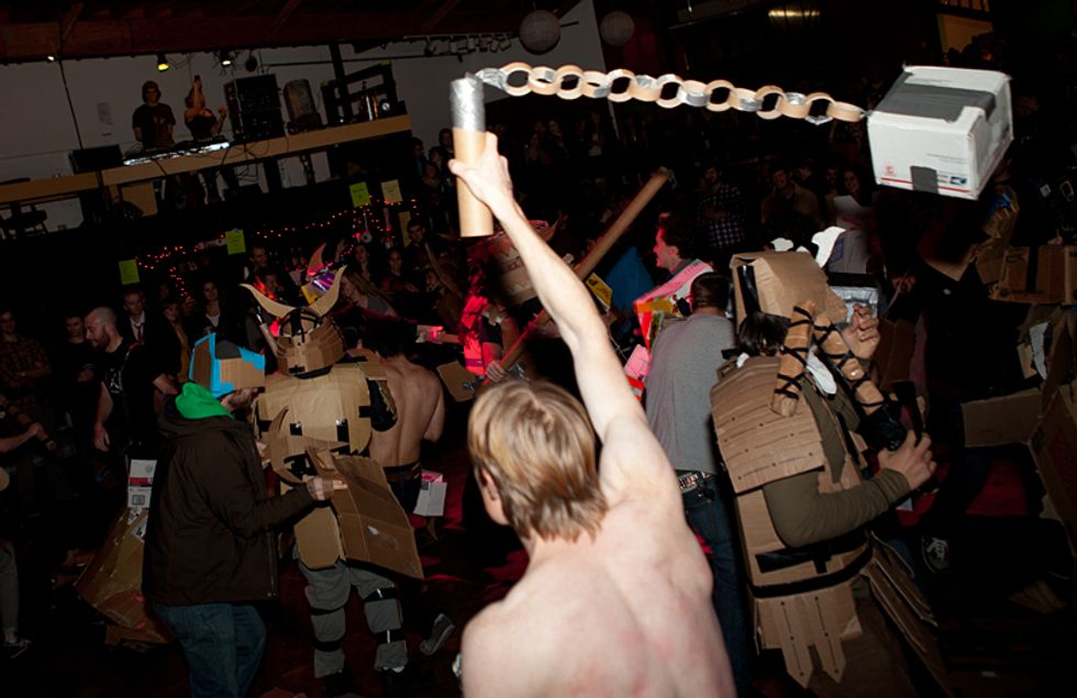 Photos: Boxwars-Cardboard Armor and Weapons fights