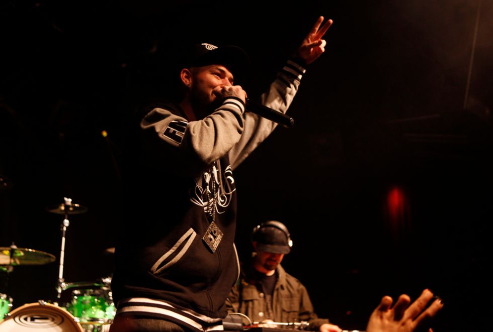 Photos: Travis Barker and Mixmaster Mike with Paul Wall @The Independent