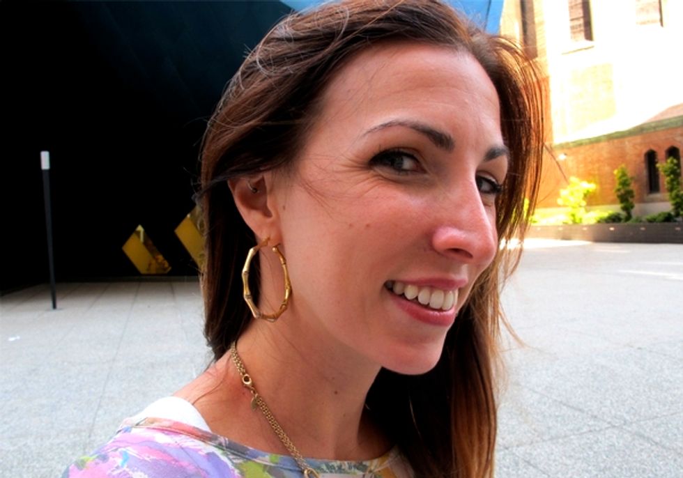 SF Street Style: Breezy Colors, the Marc by Marc Jacobs It Bag, Denim Done Right + Cork Pumps on Yerba Buena Lane