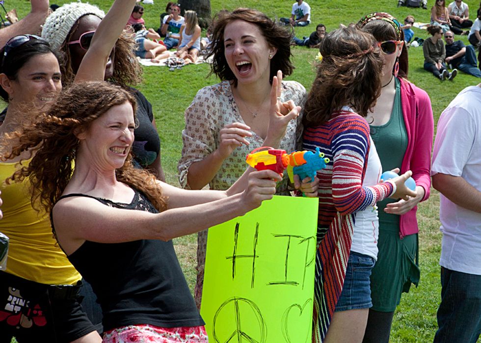 Photos: Hipster vs. Hippie Water Fight in Dolores Park