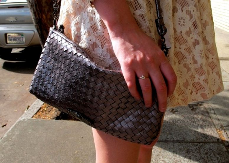 SF Street Style: Vintage Lace Dress + Gold Kate Spade Sandals in Hayes  Valley - 7x7 Bay Area