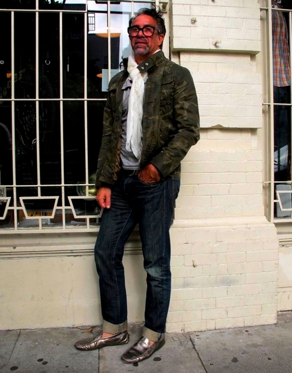 SF Street Style: The Man in Metallic Loafers, on Valencia