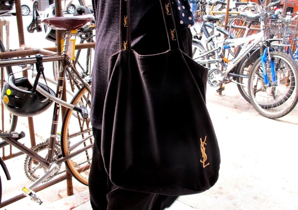 SF Street Style: A Local Stylist Wears Parachute Pants, Vintage + YSL, in the Mission