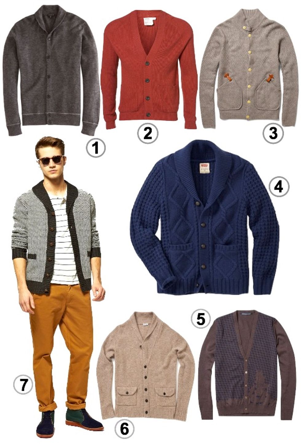 Look of the Week: 7 Men's Cardigans for the Shifty Weather