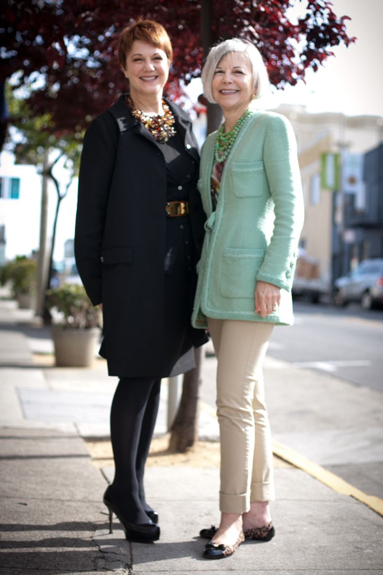 SF Street Style: Two Sisters Mix Chanel and YSL with Target on Russian Hill  - 7x7 Bay Area