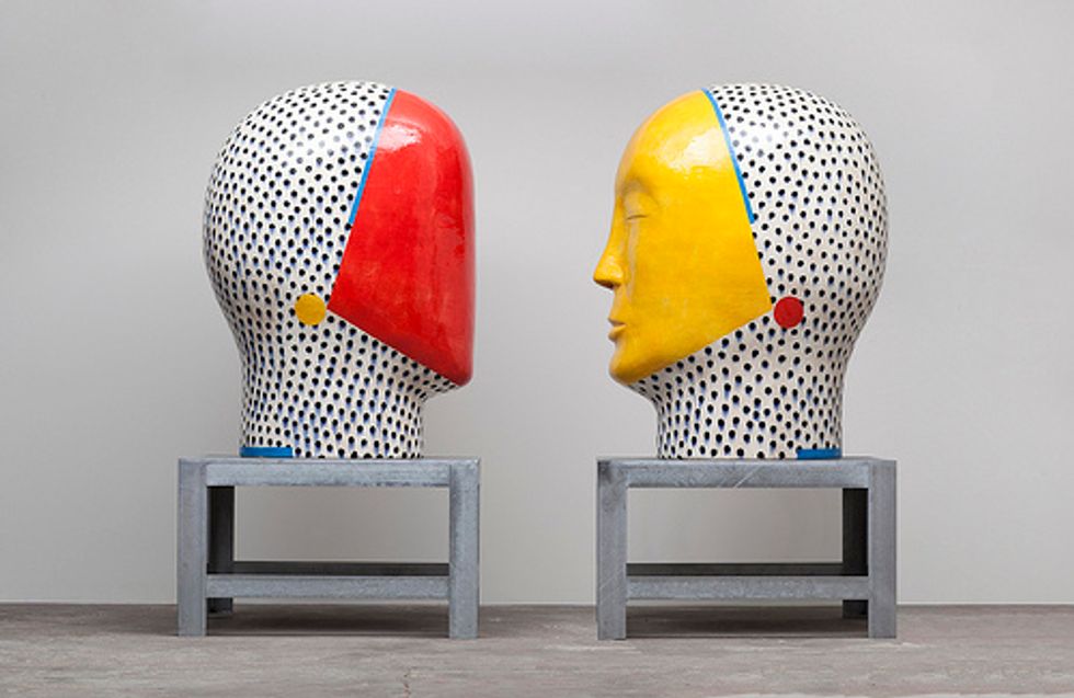 Artist Jun Kaneko Unveils Giant Heads
