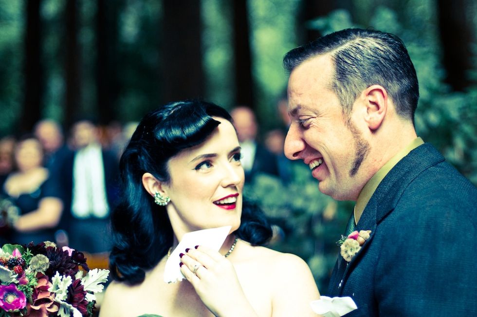 One of Our Own Ties the Knot in a Vintage Woodsy Wedding