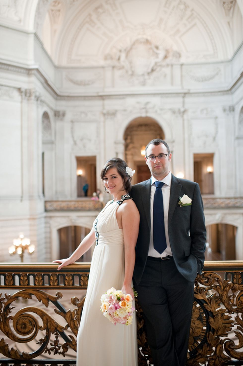 A Peek Inside Lise and Ben's Intimate City Hall Ceremony