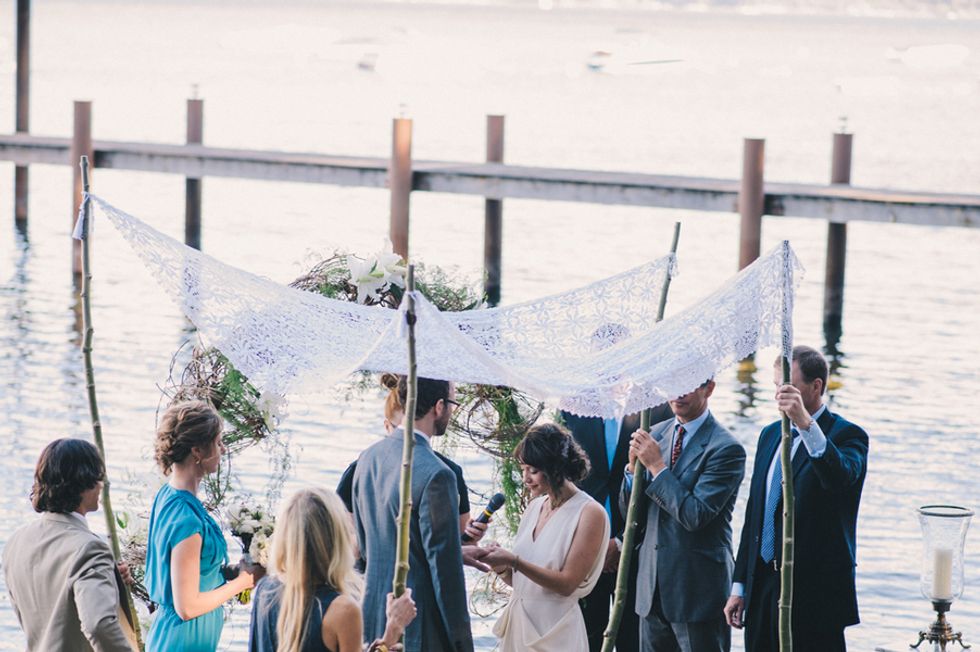 A Down-to-Earth Lakeside Wedding
