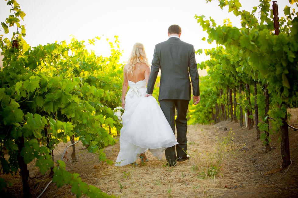 A Texas Cheerleader Ties the Knot in California Wine Country