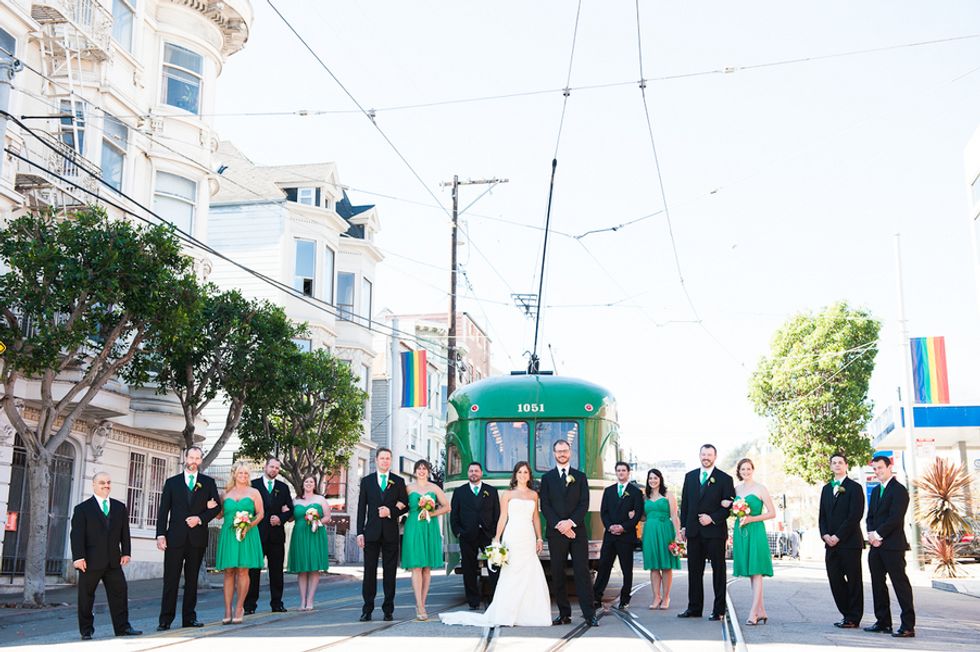 SF Couple Tie the Knot With Succulents and Street Cars