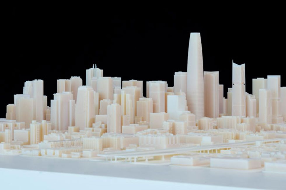 Detailed 3D-Printed Model of SoMa Used for Future City Planning